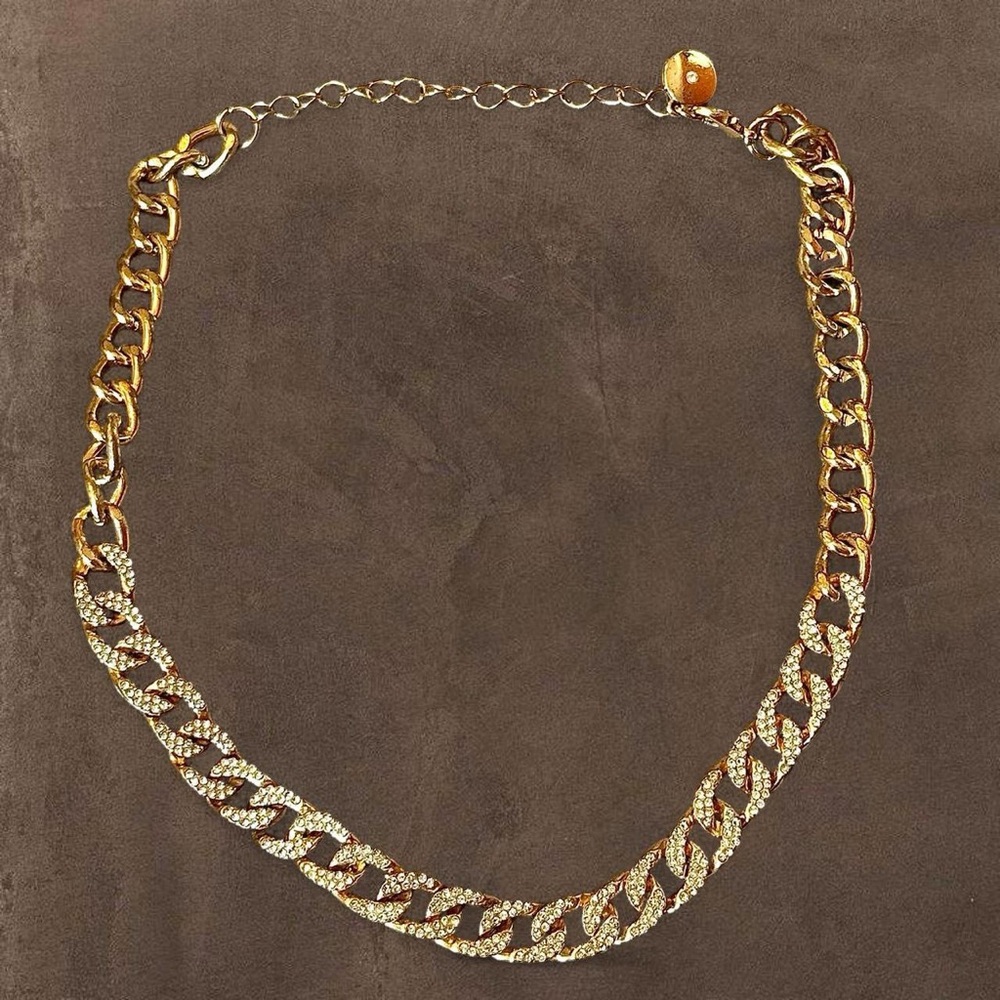 Elegant Gold and Silver Chain Necklace